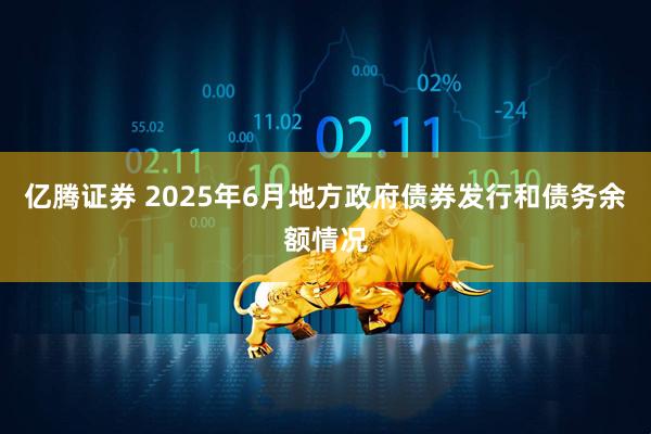 亿腾证券 2025年6月地方政府债券发行和债务余额情况